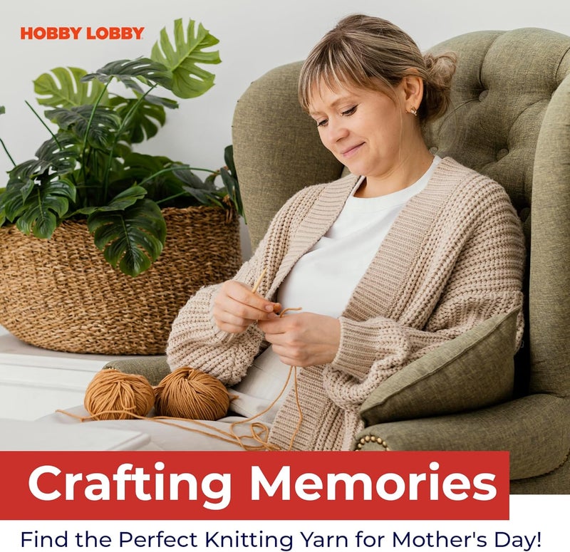 Hobby Lobby خيوط يارني جامبو (ماجنتا) للحياكة والكروشيه - خيوط ناعمة - 28 ياردة من خيوط البوليستر 100% لصنع البطانيات والقبعات والمزيد - ملحقات الحرف اليدوية DIY - Image 5
